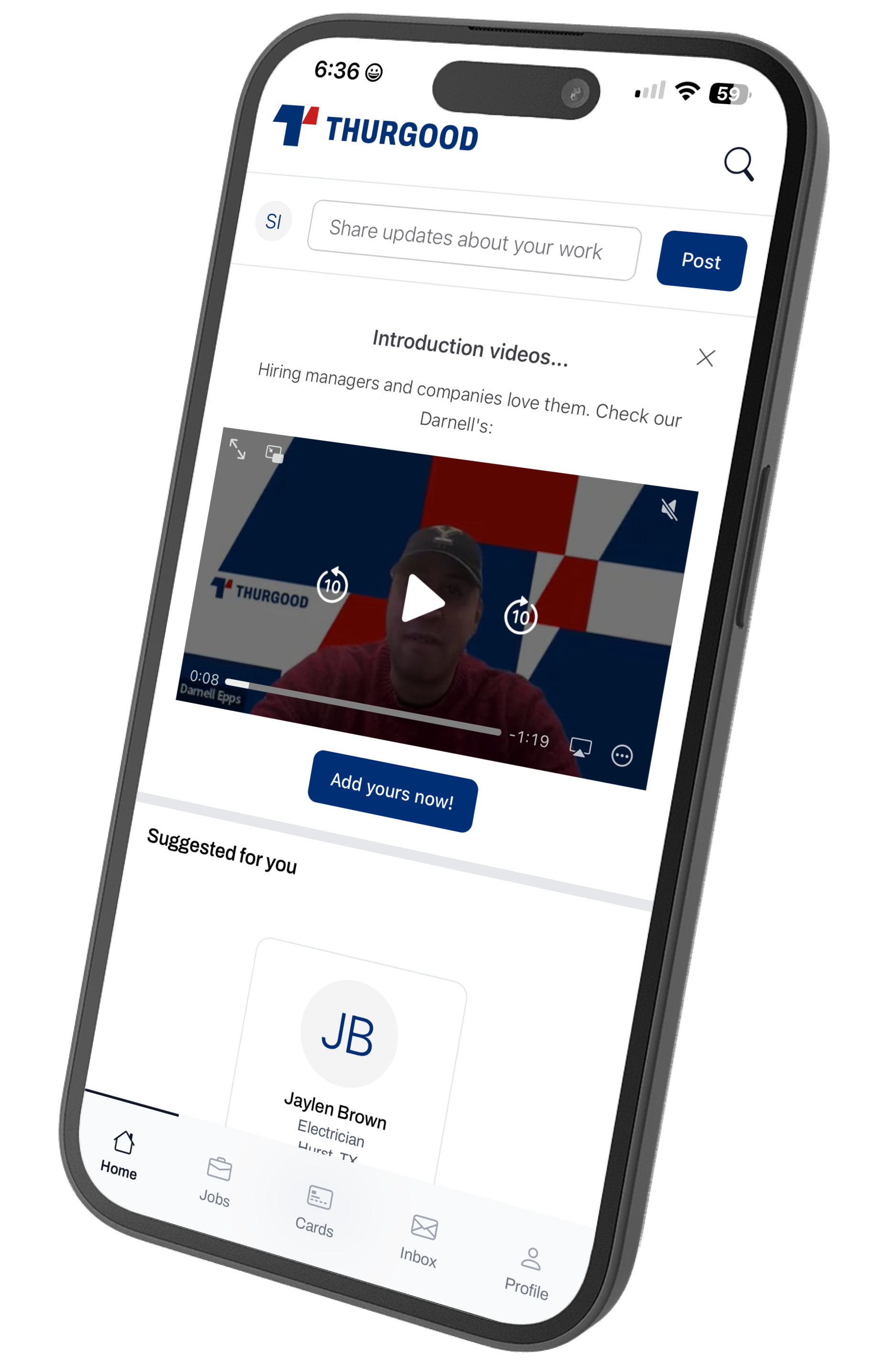 Thurgood portfolio and jobs flow